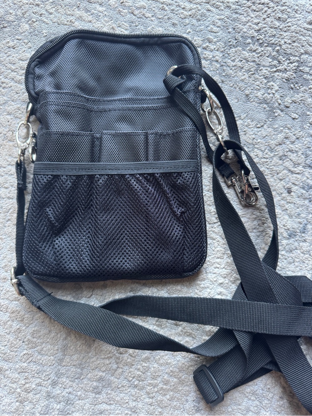 Professional Medical Utility Organizer Crossbody Bag Black